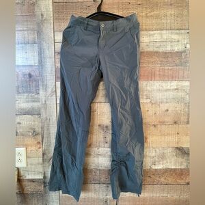REI Gray Convertible Hiking Pants Size 2 Adjustable Waist